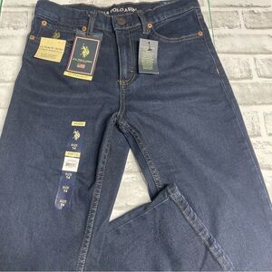 U.S. Polo Assn. Boys' Ultimate Denim Stretch Straight Fit Jeans. Size 14. NEW